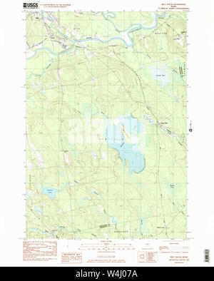 Maine USGS Historical Map Milo South 102754 1983 24000 Restoration Stock Photo