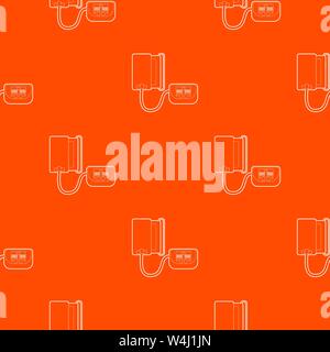 Tonometer pattern vector orange Stock Vector