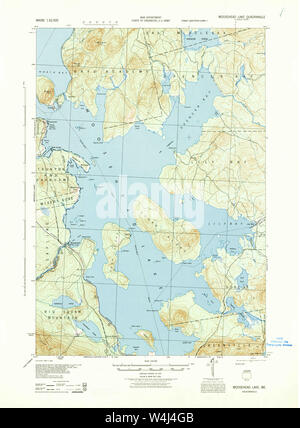 Maine Usgs Historical Map Moosehead Lake 306669 1922 62500 Restoration Stock Photo 261012628 Alamy