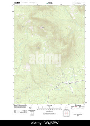 Maine USGS Historical Map Mount Abraham 20110829 TM Restoration Stock Photo