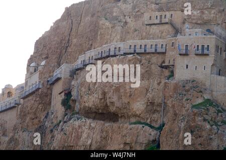 Closeup of the Monastery of St. George of Choziba Stock Photo