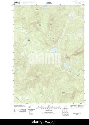 Maine USGS Historical Map Mount Zircon 20110829 TM Restoration Stock Photo