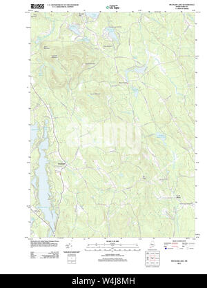 Maine USGS Historical Map Mousam Lake 20110825 TM Restoration Stock Photo
