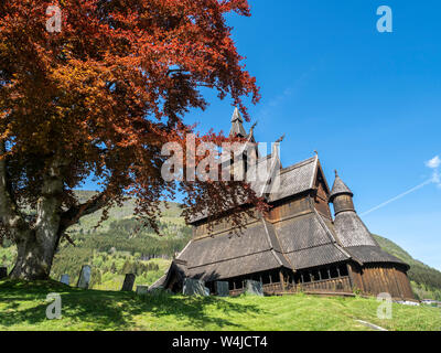 Hopperstad stave church, near Vik, Sognefjord, Norway. Stock Photo