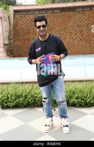 Delhi, India. 23rd July, 2019. bollywood actor, varun sharma, during thepress conference for the upcoming movie arjun patiala Credit: Jyoti Kapoor/Pacific Press/Alamy Live News Stock Photo