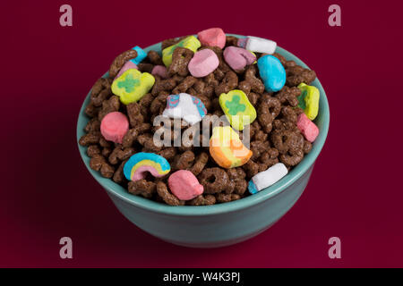 Chocolate lucky charms cereal bowl hi-res stock photography and images -  Alamy