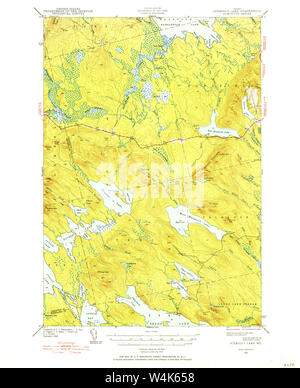 Maine USGS Historical Map Scraggly Lake 306759 1941 62500 Inversion ...