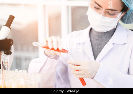 Close Up View To Test Tube Sticking Out from a Blue Jeans Pocket Stock  Photo - Image of medicine, chemistry: 149112276