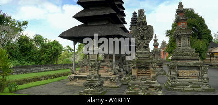 towers and pavilions at pura taman ayun temple Stock Photo