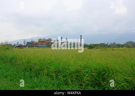 MAUI, HI -1 APR 2018- View of an old sugar plantation and factory and Alexander & Baldwin Sugar Museum, located in Puʻunene, Hawaii, Kahului, Maui. Stock Photo