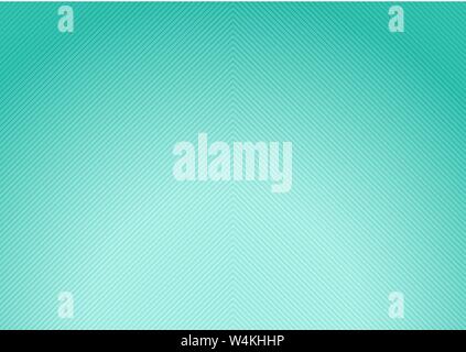 Abstract green mint radial gradient background with diagonal lines texture. Vector illustration Stock Vector