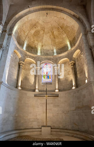 The interior of Saint-Paul-Trois-Chateaux cathedral, Saint-Paul-Trois-Chateaux, Drome department, Auvergne-Rhone-Alpes, Provence, France, Europe Stock Photo