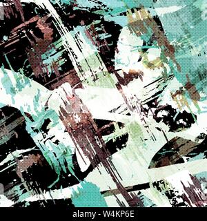 colored graffiti stains on a black background grunge texture Stock Vector