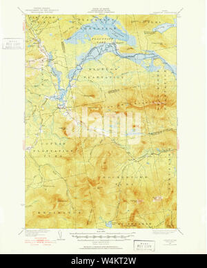 Maine USGS Historical Map Stratton 460935 1928 62500 Restoration Stock Photo