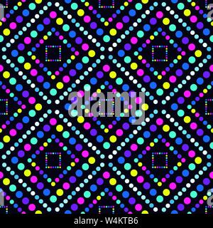 circles big and small geometric seamless pattern Stock Vector