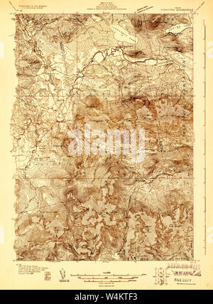 Maine USGS Historical Map Stratton 807695 1928 48000 Restoration Stock Photo