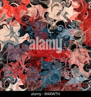 beautiful colored blots grunge effect vector illustration Stock Vector