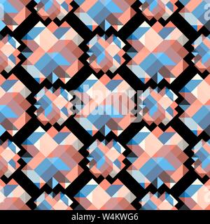 colored blocks on dark background vector illustration Stock Vector