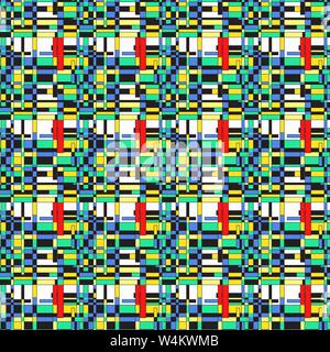 bright colored polygons on a light background seamless vector pattern Stock Vector