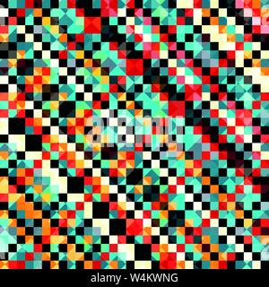 colored pixel pattern in retro style vector illustration Stock Vector