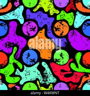 Graffiti beautiful seamless pattern vector illustration Stock Vector