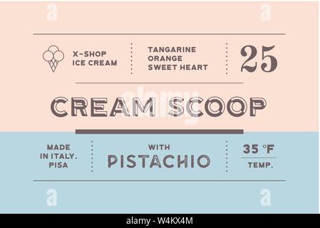Vintage Minimal Label. Set of graphic modern vintage label Stock Vector