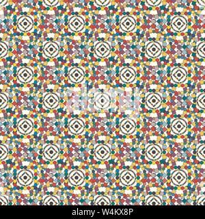 colored circles and squares on a light background vector illustration Stock Vector