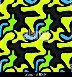 Graffiti on a dark background of beautiful seamless pattern vector illustration Stock Vector