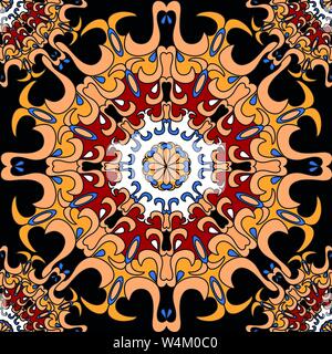 Mandalas. Seamless pattern. Vintage decorative elements. Stock Vector