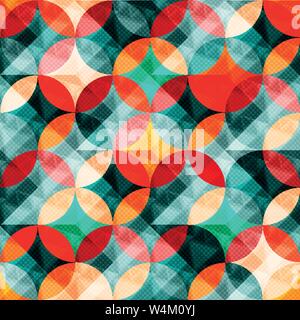 colorful abstract circles seamless pattern vector illustration Stock Vector