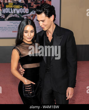 Los Angeles, CA - July 22, 2019: Vanessa Hudgens and Austin Butler attend The Los Angeles Premiere Of  'Once Upon a Time in Hollywood' held at TCL Chi Stock Photo