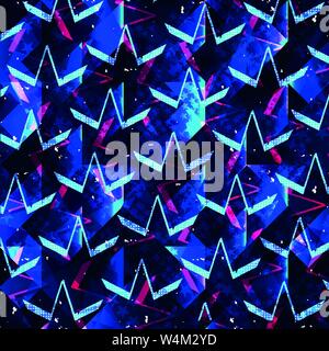 colored abstract geometric polygons beautiful background Stock Vector