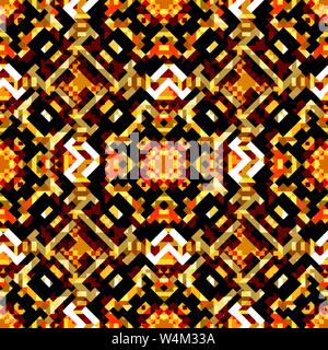 bright abstract geometric background of colored pixels Stock Vector