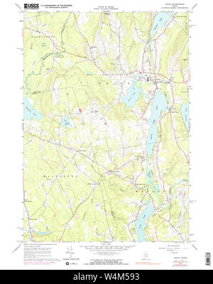 Union, Maine, map 1965, 1:24000, United States of America by Timeless ...