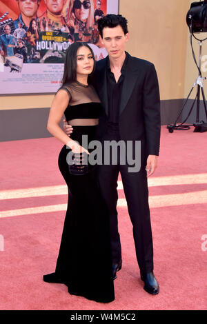 Vanessa Hudgens with partner Austin Butler at the premiere of the feature film 'Once Upon a Time ... in Hollywood' at the TCL Chinese Theater. Los Angeles, 22.07.2019 | usage worldwide Stock Photo