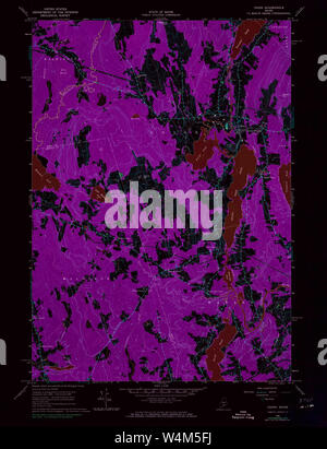 Union, Maine, map 1965, 1:24000, United States of America by Timeless ...