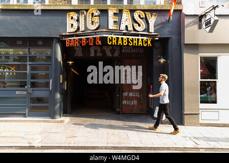 Big Easy Bar BQ Crabshack Maiden Lane Covent Garden Stock Photo Alamy