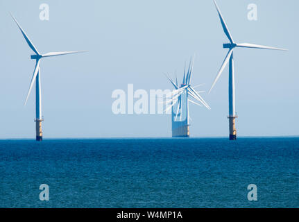 Gwynt y Môr wind farm Stock Photo