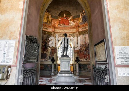 San Martino della Battaglia, Italy. Inside the monumental tower dedicated to Victor Emmanuel II and the Battle of Solferino Stock Photo