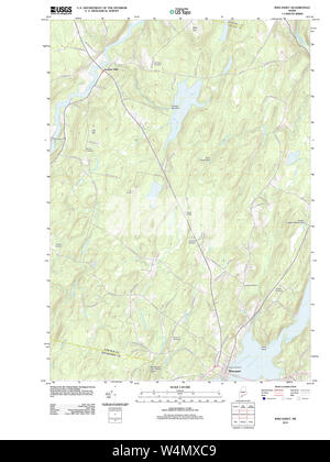 Maine USGS Historical Map Wiscasset 20110906 TM Restoration Stock Photo