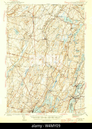 Maine USGS Historical Map Wiscasset 461035 1944 62500 Restoration Stock Photo