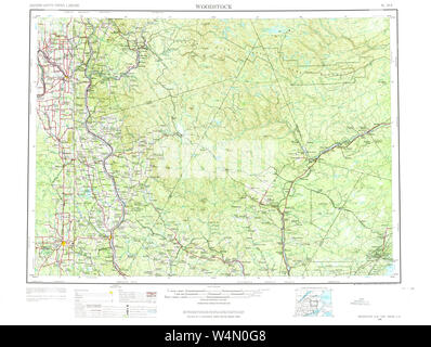 Maine USGS Historical Map Woodstock 461041 1959 250000 Restoration Stock Photo