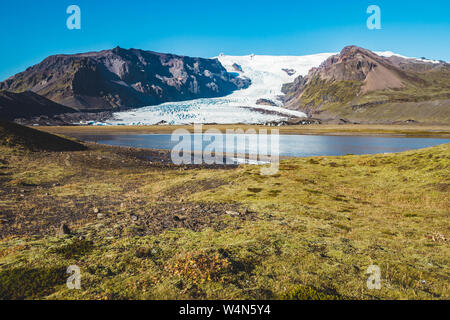 A beautiful glacier somewhere in breathtaking Iceland Stock Photo