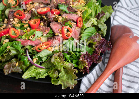 Thai Beef Salad with Ginger Dressing Stock Photo