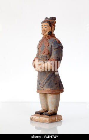 Old Vintage Terracotta Warrior Figure Stock Photo