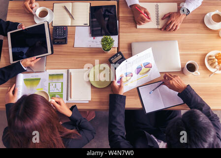 Business team conference meeting. Partnership building success teamwork. Team work Concept. Stock Photo