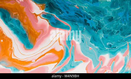 Blue and light pink marble texture with stains Stock Photo