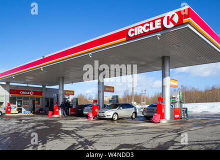 Murmansk, Russia - March 30, 2019: Gas Station 'Circle K' Stock Photo