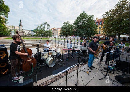 Sovereign melted strip Akwarium Jazz Club Warsaw Stock Photo - Alamy