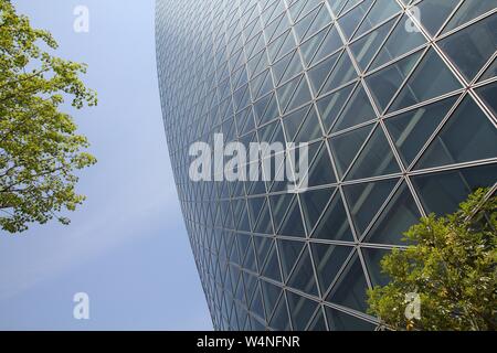 NAGOYA, JAPAN - APRIL 29, 2012: Mode Gakuen Spiral Towers building in Nagoya, Japan. The building was finished in 2008, is 170m tall and is among most Stock Photo